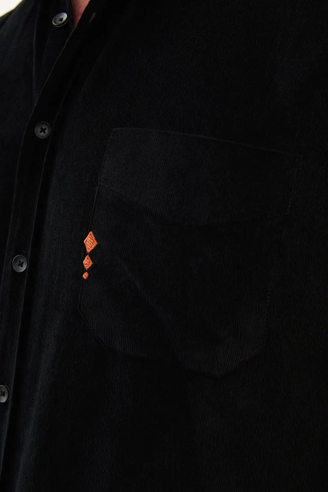 Single Pocket Mens Corduroy Shirt