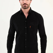 Mens Corduroy Shirt Black