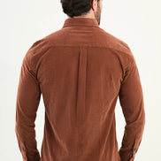 Mens Corduroy Shirt Camel