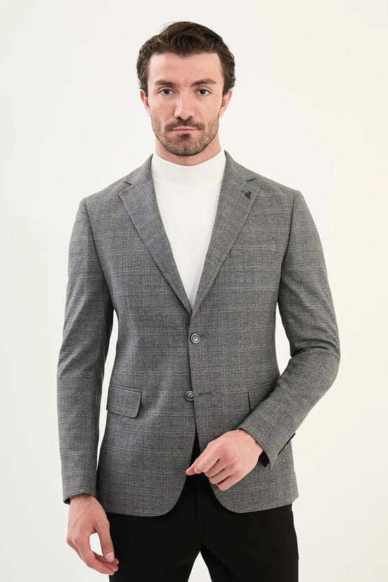 Mens Plaid Blazer