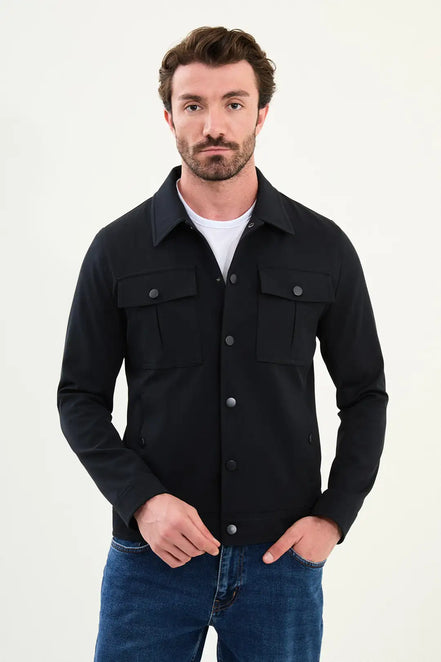 Double Pocket Wool Jacket