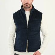 Navy Blue Corduroy Vest