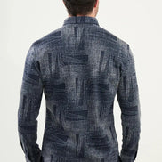 Navy Blue Mens Lumberjack Shirt Wool