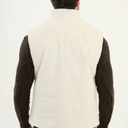 Off White Corduroy Vest