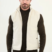 Off White Corduroy Vest