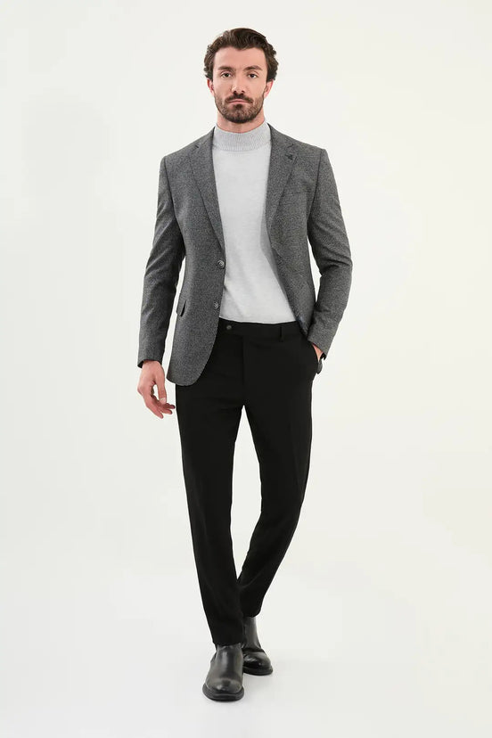 Plaid Black Blazer