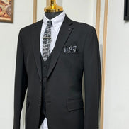Plano Black Suit Men