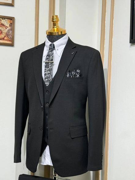 Plano Black Suit Men