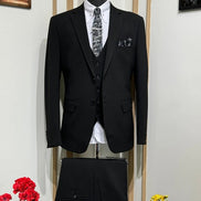 Plano Black Suit Men