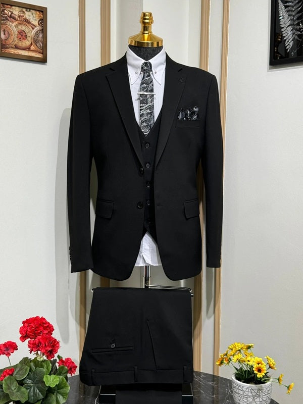 Plano Black Suit Men