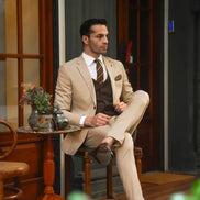 Plano Combination Beige Suit