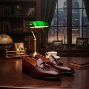 Burgundy Red Tassel Loafers