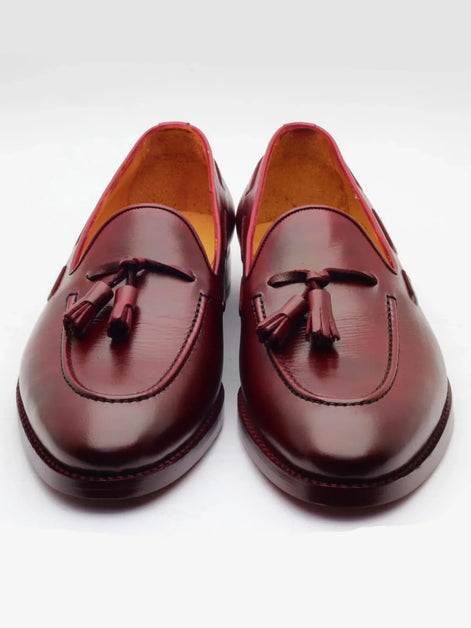 The Halcyon Red Tassel Loafers