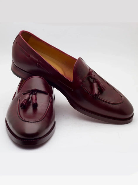 The Halcyon Red Tassel Loafers