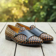 The Noe Yellow Double Monk Strap Shoes