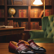 Brown Monk Strap Shoes