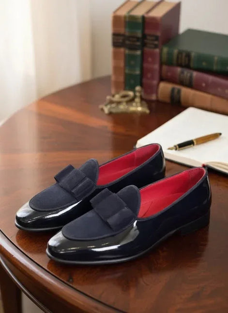Navy Blue Tuxedo Loafers