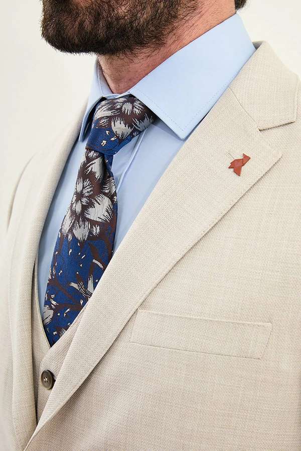 Beige Mens Suit