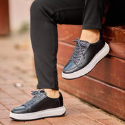 Black Lace Up Sneakers