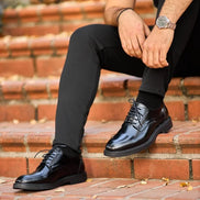 Black Men Derby Shoes