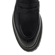 Black loafer shoe