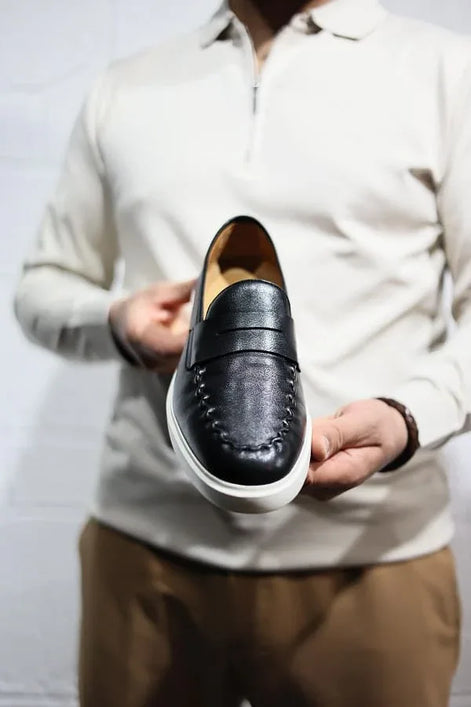 Black Penny Loafers