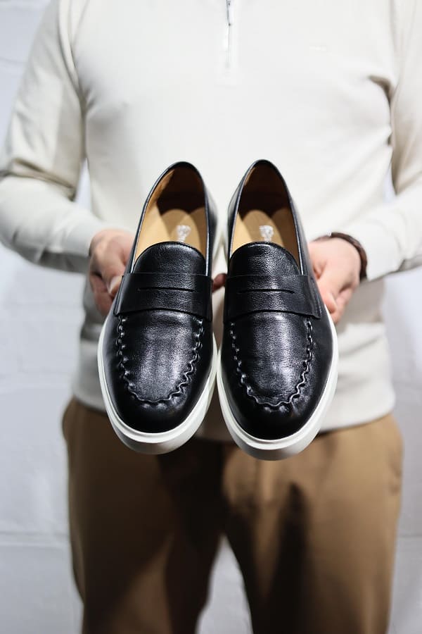 Black Penny Loafers