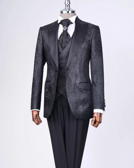 Black rom Suit for Men