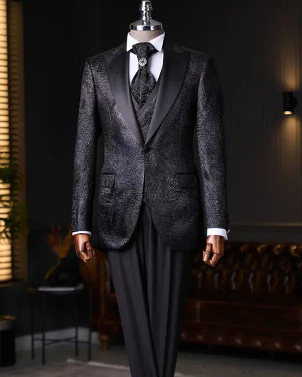 Black rom Suit for Men