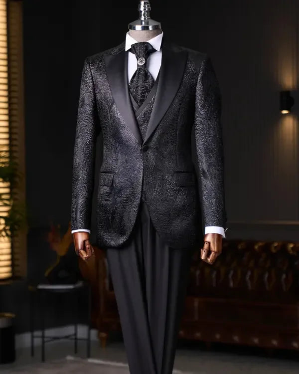 Black rom Suit for Men