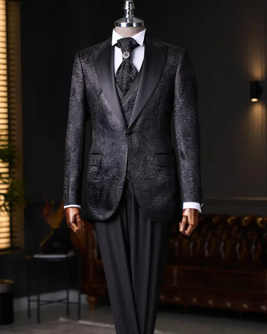 Black rom Suit for Men