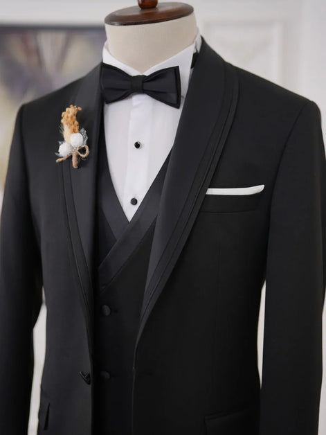 Black Tuxedo Wedding