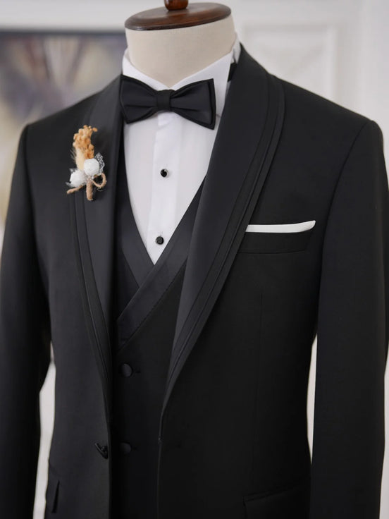 Black Tuxedo Wedding