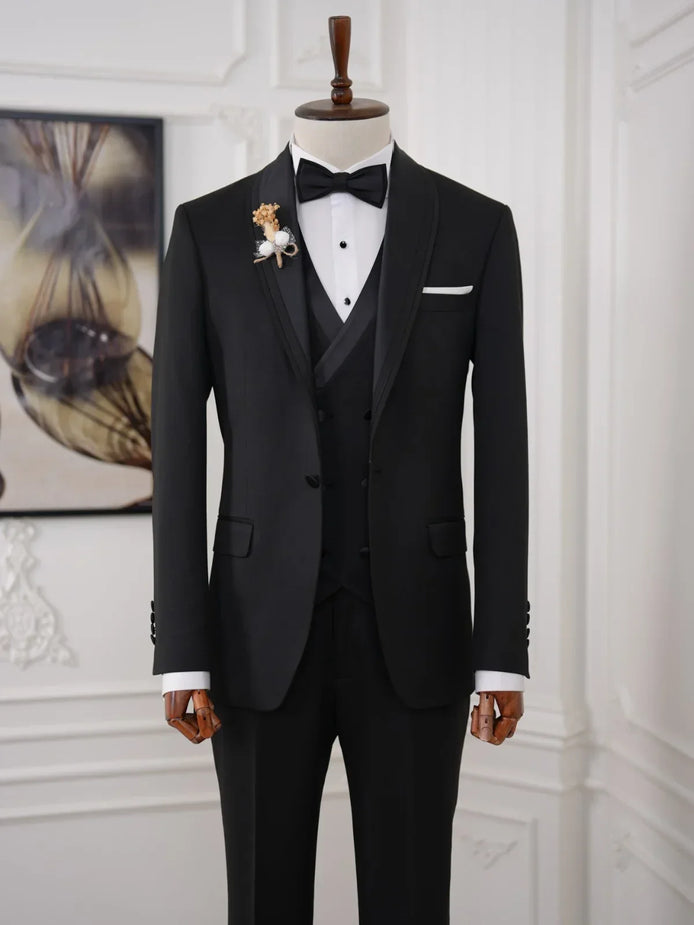 Black Tuxedo Wedding