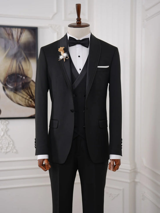 Black Tuxedo Wedding