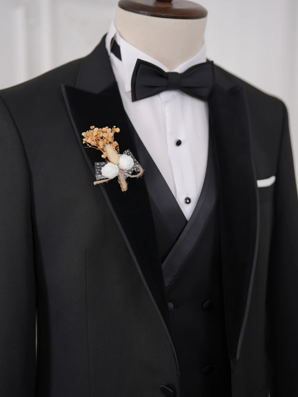 Black Velvet Lapel Tuxedo