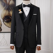 Black Velvet Lapel Tuxedo