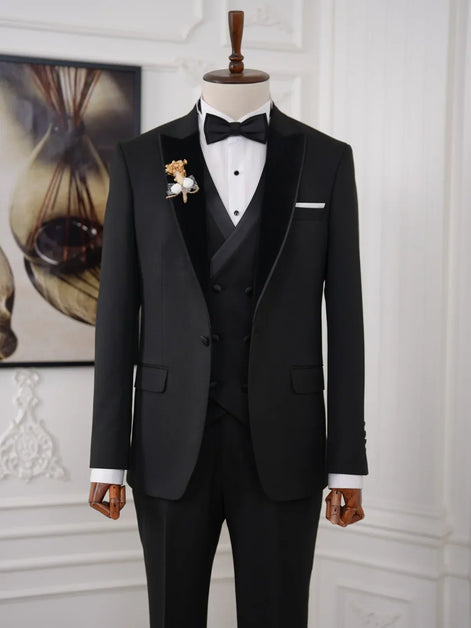 Black Velvet Lapel Tuxedo