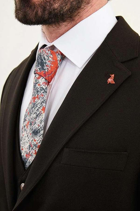 Dark Brown Mens Suit