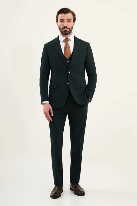 Men's Dark Green Suit