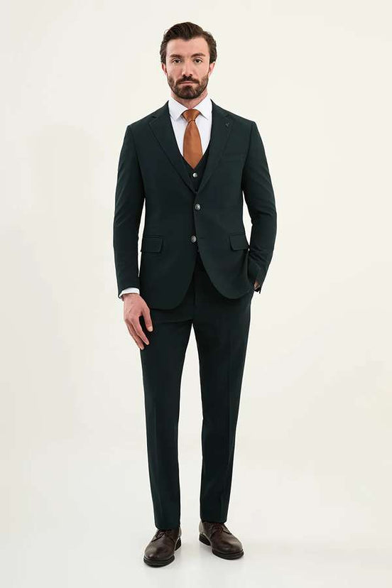 Men's Dark Green Suit
