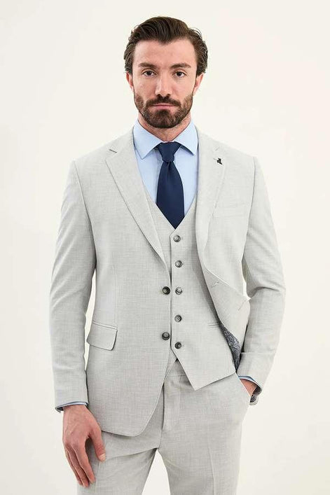 Light Gray Mens Suit