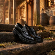 Men's Black Horsebit Loafers