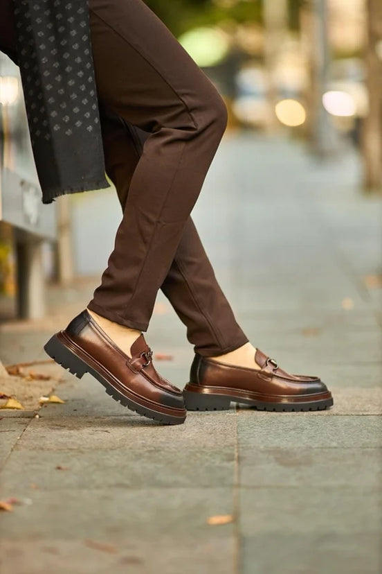 Men’s Brown Horsebit Loafers