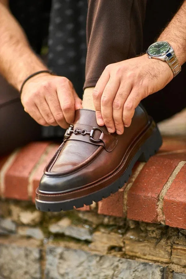 Men’s Brown Horsebit Loafers