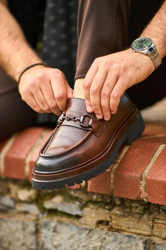 Men’s Brown Horsebit Loafers