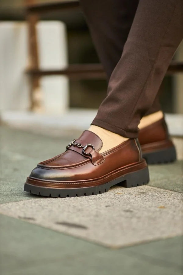Men’s Brown Horsebit Loafers