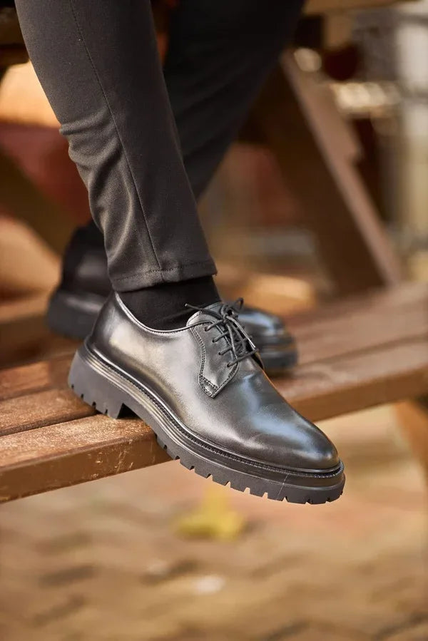 Men’s Black Derby Shoes – Stylish & Comfortable Formal Shoes 41