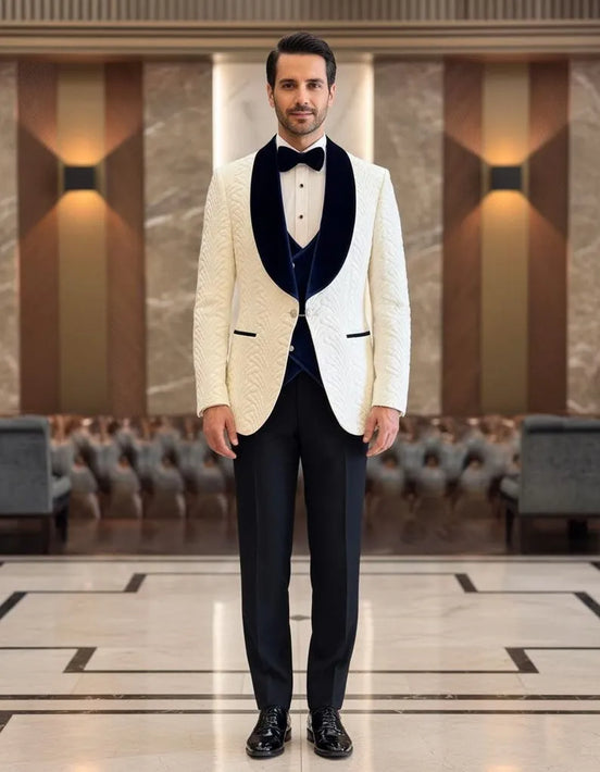 Navy Blue Velvet Tux