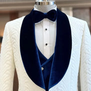 Navy Blue Velvet Tux